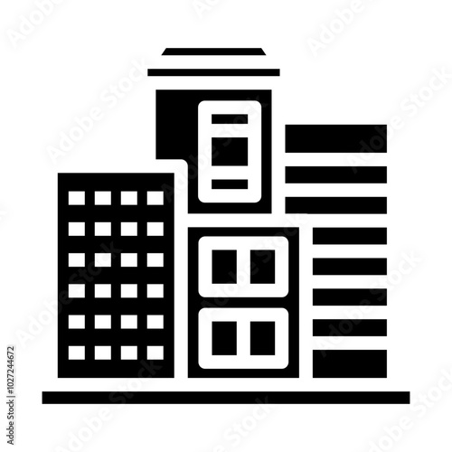 City Synchrony Vector Design Icon Style