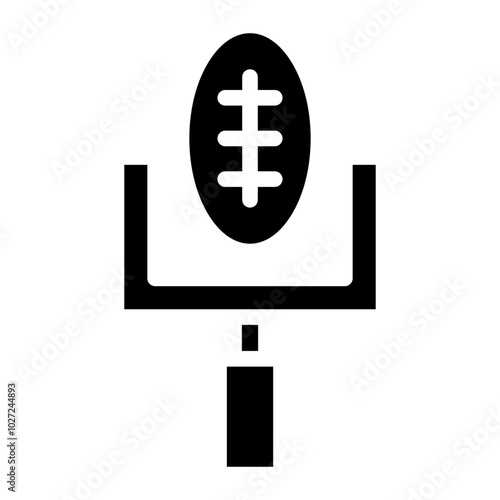 Goal Gridiron Vector Design Icon Style