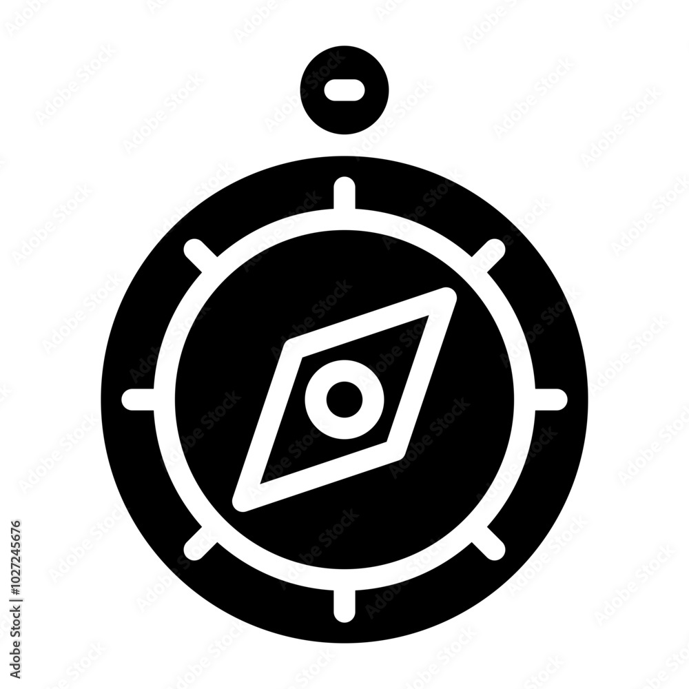 Compass Vector Design Icon Style Compass Vector Design Icon Style