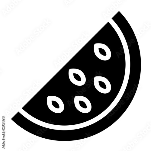 Watermelon slice Vector Design Icon Style