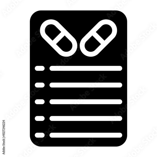 Medication Management Vector Design Icon Style