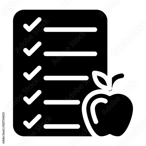 Nutrition Guide Vector Design Icon Style