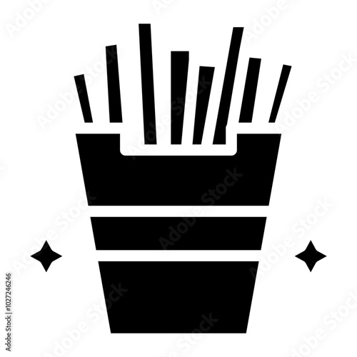 French Fries Vector Design Icon Style