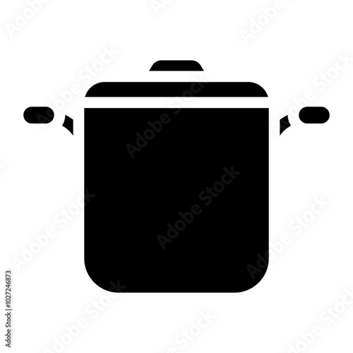 Soup Pot Vector Design Icon Style