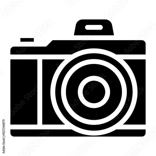 Vintage Camera Vector Design Icon Style