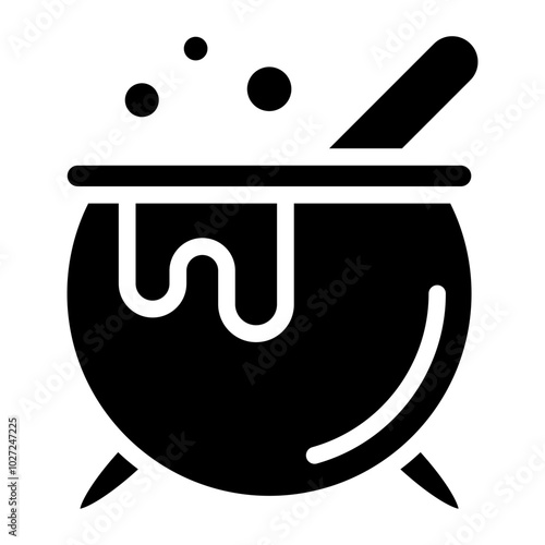 Spellbound Cauldron Vector Design Icon Style