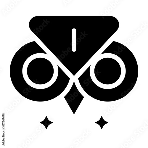 Owl Eyes Vector Design Icon Style