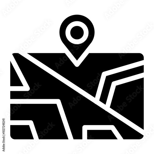 City Map Vector Design Icon Style