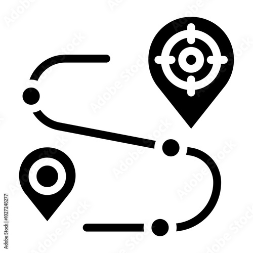 GPS Coordinates Vector Design Icon Style