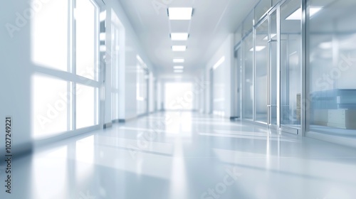 Wallpaper Mural Blurred interior of empty room with sunlight Torontodigital.ca