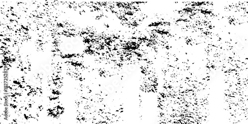 Grunge ink splatter background black dust on empty transparent background Isolated brush. Vector white and black dust overlay distress grungy effect paint.