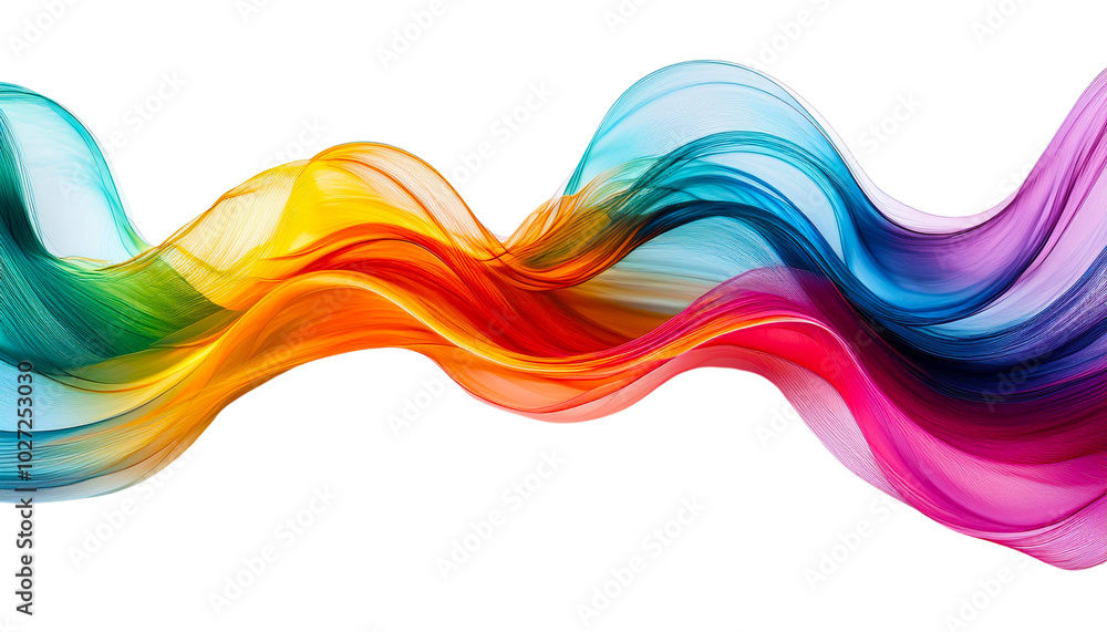 Vibrant Motion A Spectrum of Colour on White Canvas Vibrant Motion A Spectrum of Colour on White Canvas