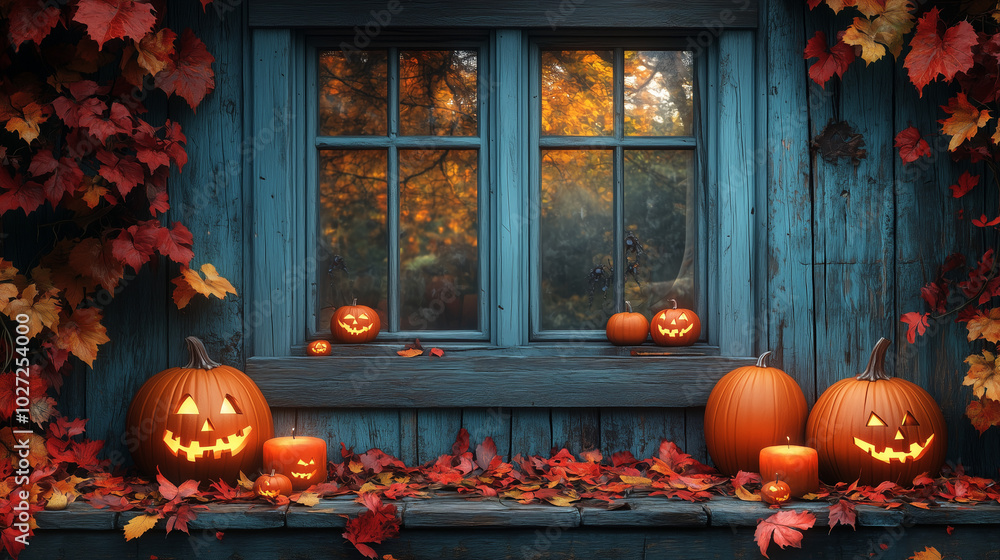 Obraz premium Window in a house close up