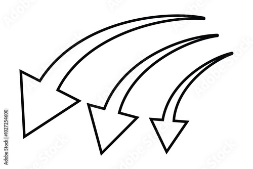 Arrows big black set icons. Arrow icon. Set arrow icon.  Modern simple arrows.  Collection different arrows sign. Black vector arrows – vector.  Arrow vector collection.  Vector illustration.