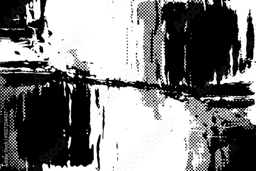 Abstract half tone background. Black and white illustration