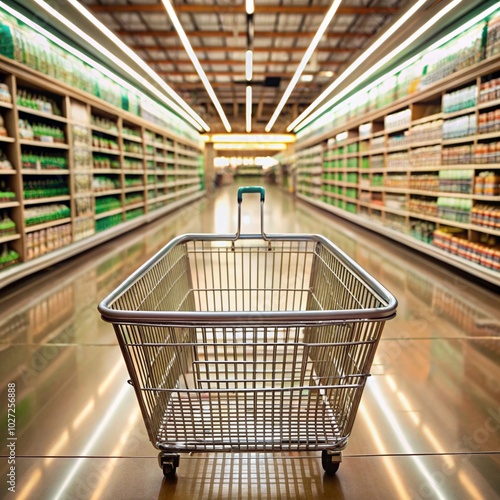 Wallpaper Mural empty shopping cart Torontodigital.ca