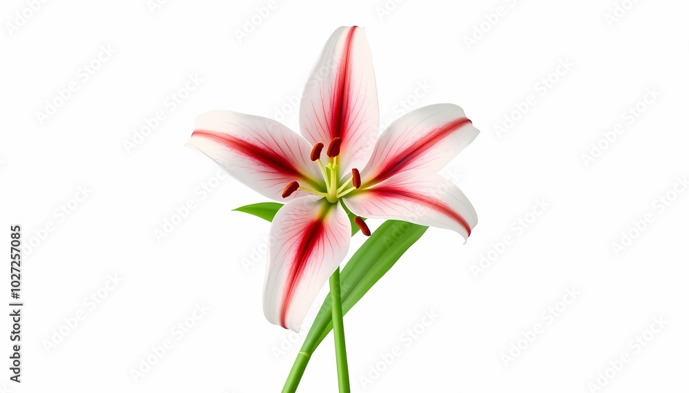 Fototapeta premium Lily: Top View Full Length