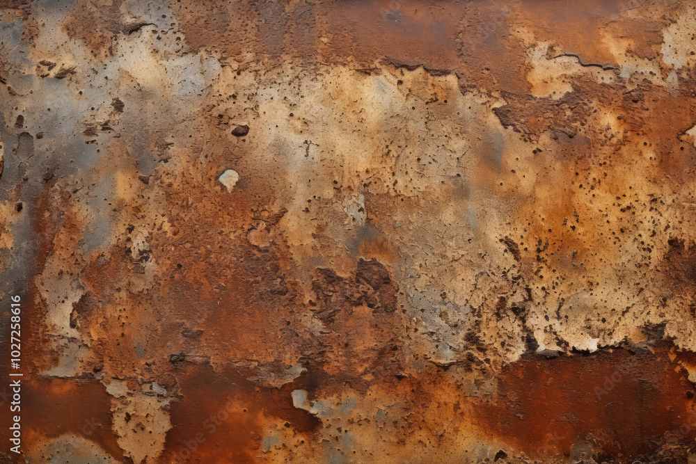 Processed collage of old rusty metal sheet texture in daylight. Background for banner Processed collage of old rusty metal sheet texture in daylight. Background for banner