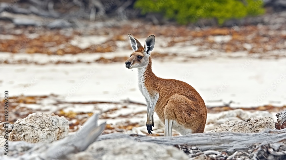 image of the kangaroo. on a white background. watercolor paintin image of the kangaroo. on a white background. watercolor paintin
