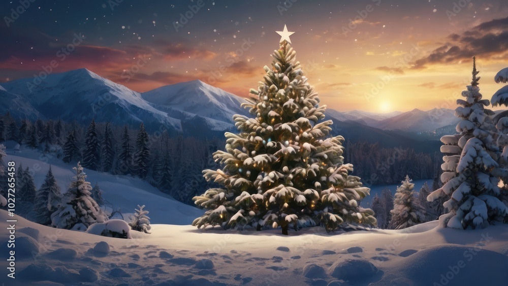 marry Christmas festive winter scene marry Christmas festive winter scene