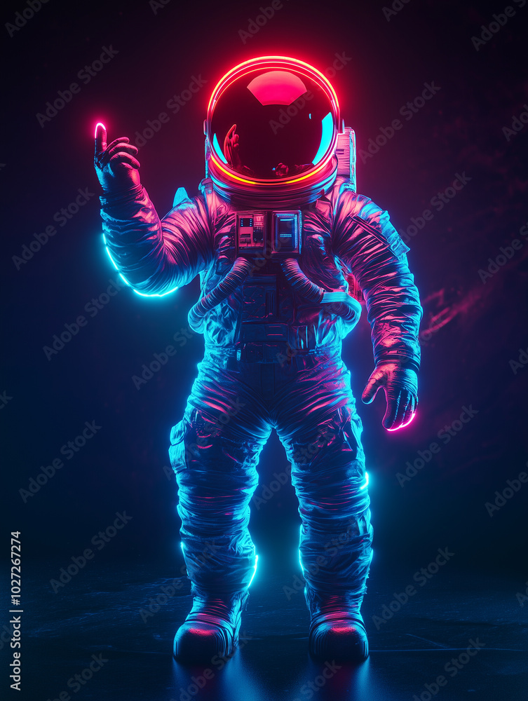 Fototapeta premium astronaut in space