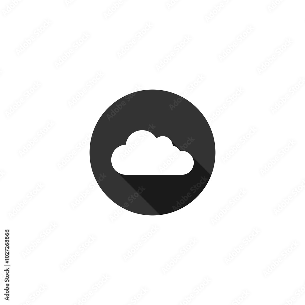 Cloud icon isolated on transparent background Cloud icon isolated on transparent background