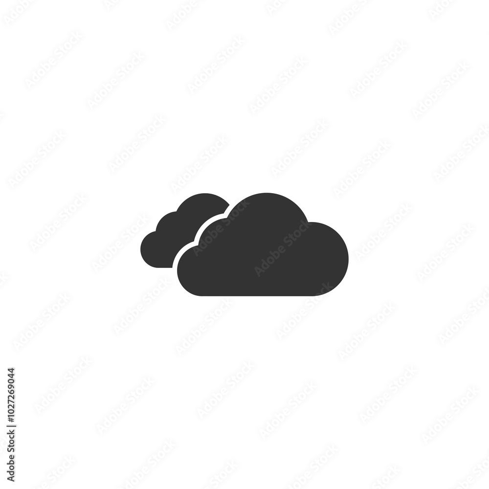 Cloud icon isolated on transparent background Cloud icon isolated on transparent background