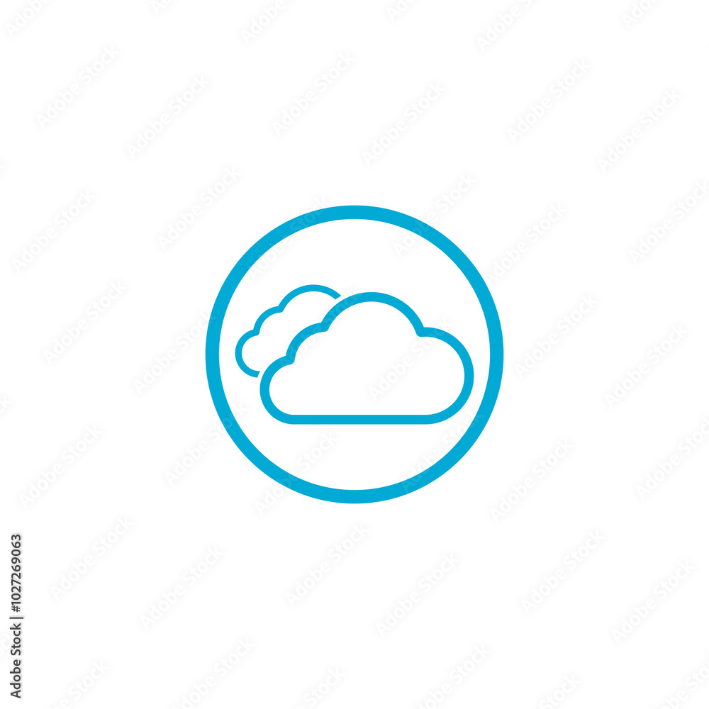 Cloud icon isolated on transparent background Cloud icon isolated on transparent background