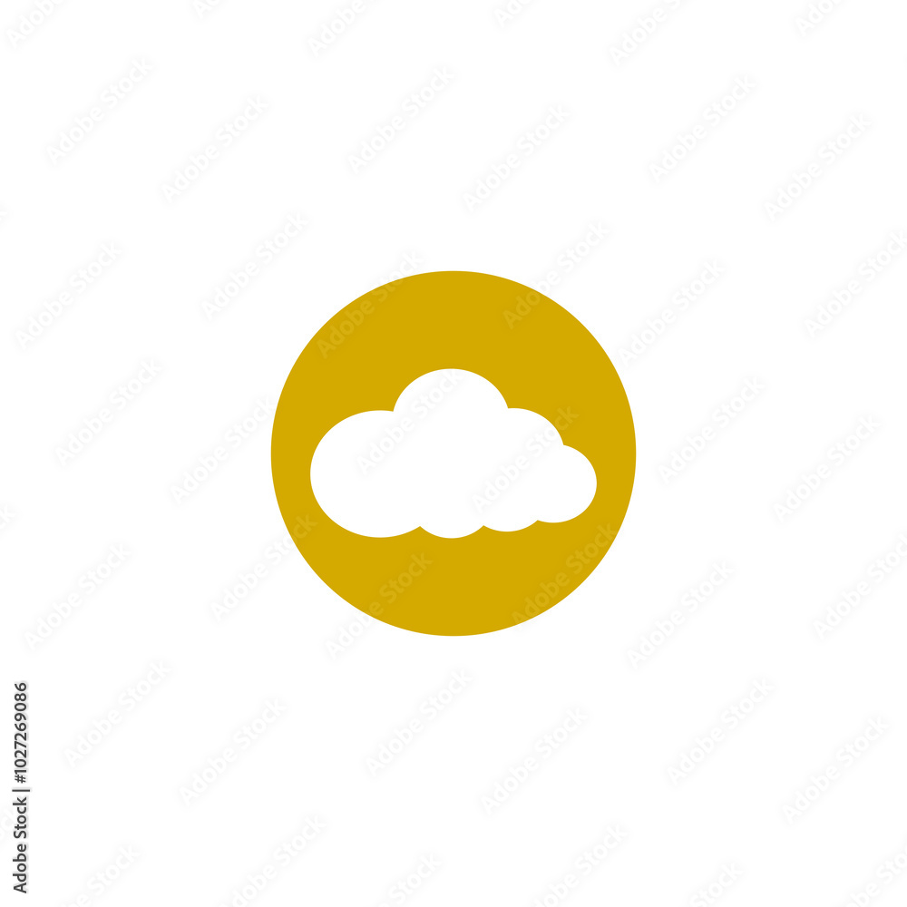 Cloud icon isolated on transparent background Cloud icon isolated on transparent background