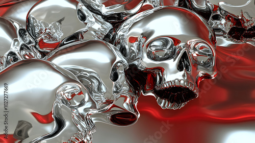 Silver and Red Eerie Chrome