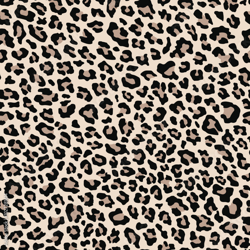 leopard skin pattern. vector print. seamless pattern for clothing or print