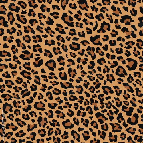 Leopard texture, animal print, seamless background