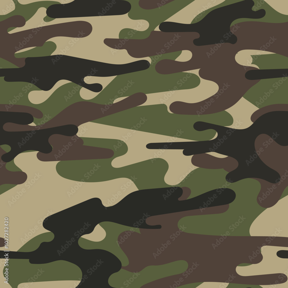Fototapeta premium vector print camouflage. seamless pattern for clothing or print
