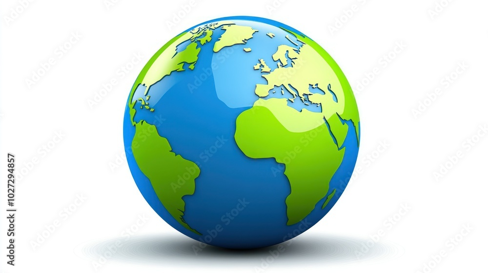 A 3D Render of Earth Shaped Like an Easter Egg A 3D Render of Earth Shaped Like an Easter Egg