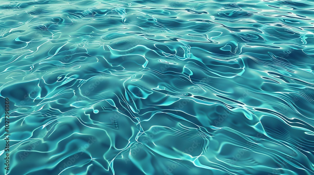 A close up shot of blue water rippling. A close up shot of blue water rippling.
