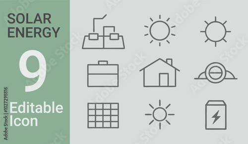 A picture of 9 solar bundle a house and a house with the words solar on it	
