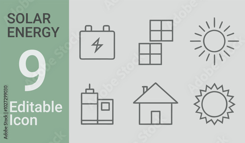 A picture of 9 solar bundle a house and a house with the words solar on it	
