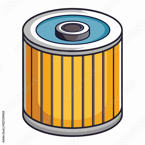 Oil Filter vector illustration.