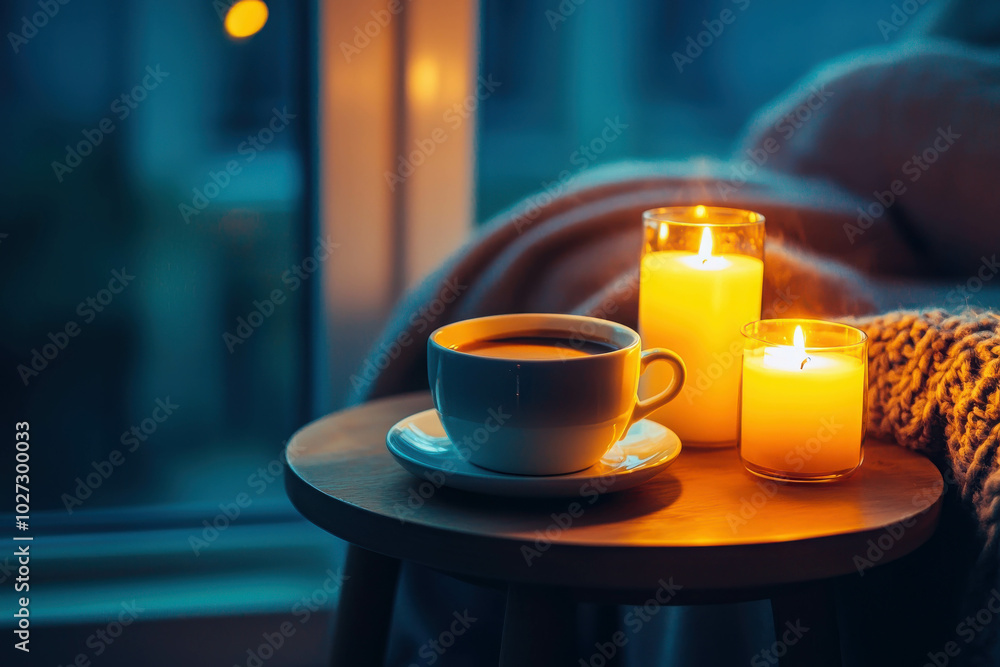 Cozy Night In: Warmth and Tranquility with Coffee and Candles Cozy Night In: Warmth and Tranquility with Coffee and Candles