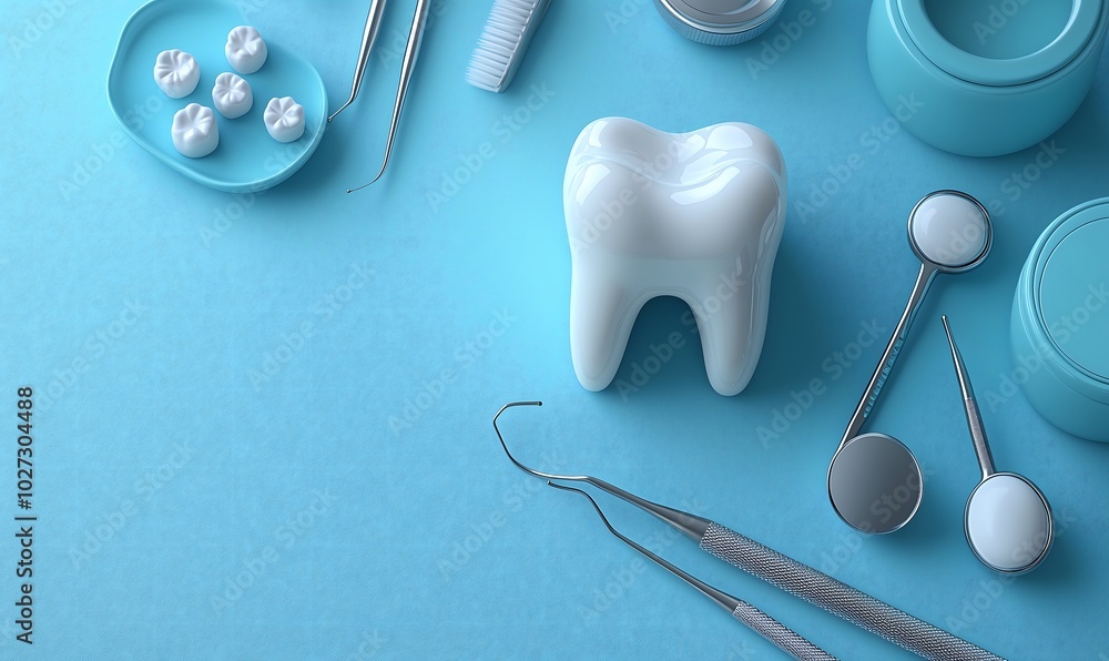 Clean Dental Instruments Set for Oral Care. Generative AI
Clean Dental Instruments Set for Oral Care. Generative AI