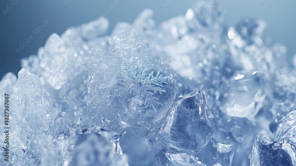 Mesmerizing Icy Crystals: A Captivating Winter Wonderland