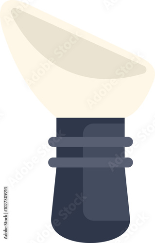 Shaving brush with soft bristles holding foam for a close and comfortable wet shave, a classic grooming tool for men