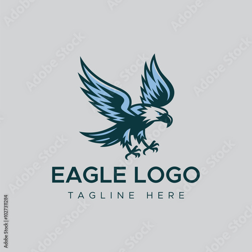 eagle bird vector logo design concept 