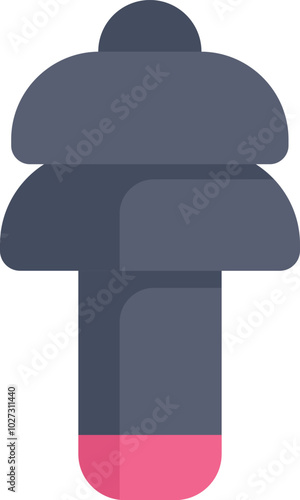 Earplug icon representing noise reduction and protection for a good sleep