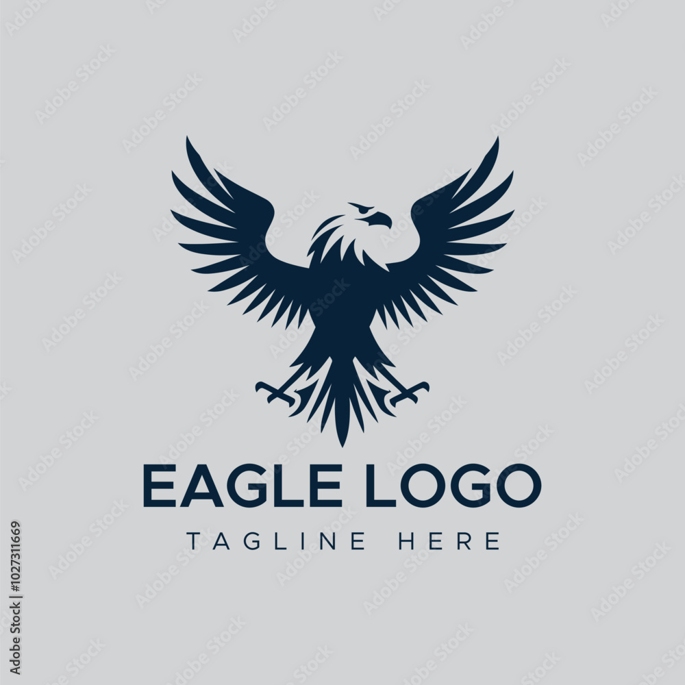 Obraz premium eagle bird vector logo design concept 