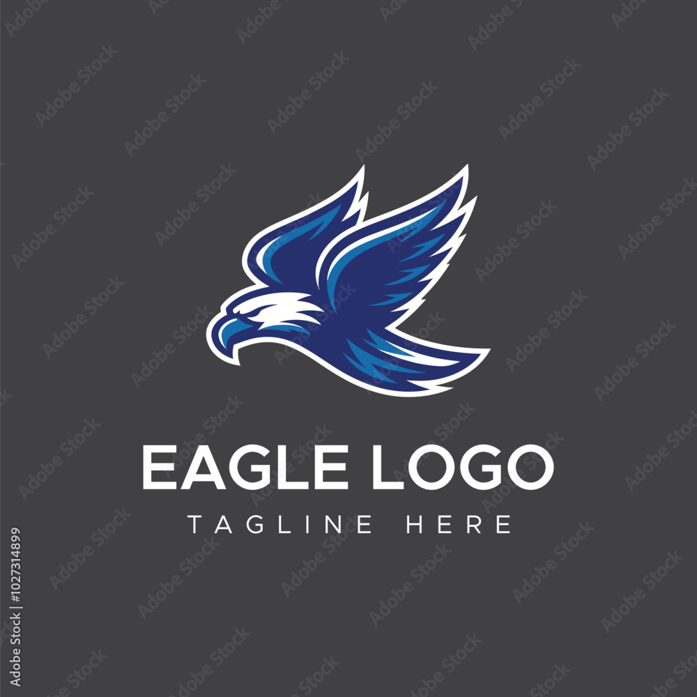 Obraz premium eagle bird vector logo design concept 
