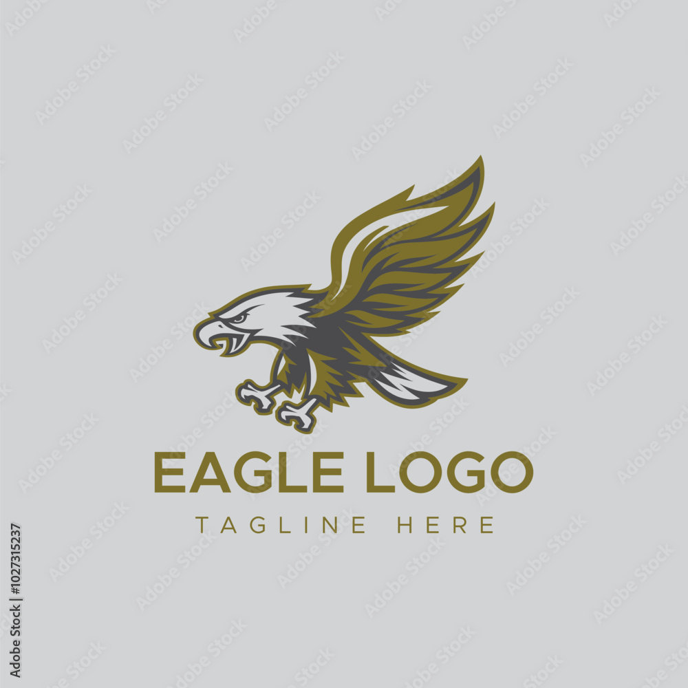 Fototapeta premium eagle bird vector logo design concept 