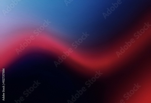 Abstract grainy background with a red gradient and blue gradient.