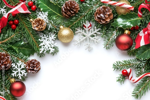 Merry Christmas and Happy New Year holiday background