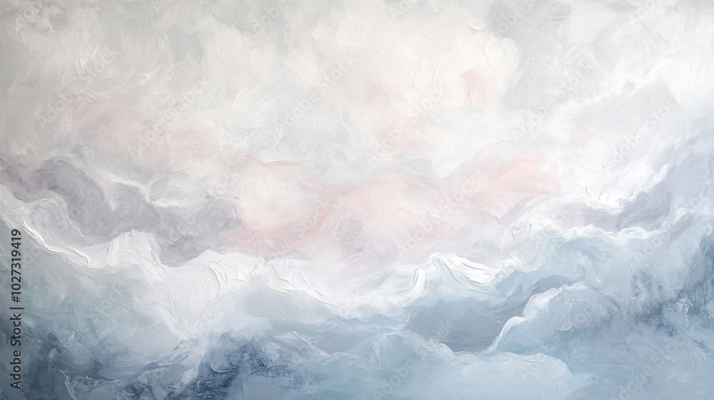 Fototapeta premium Abstract Acrylic Texture in Soft Pastel Tones